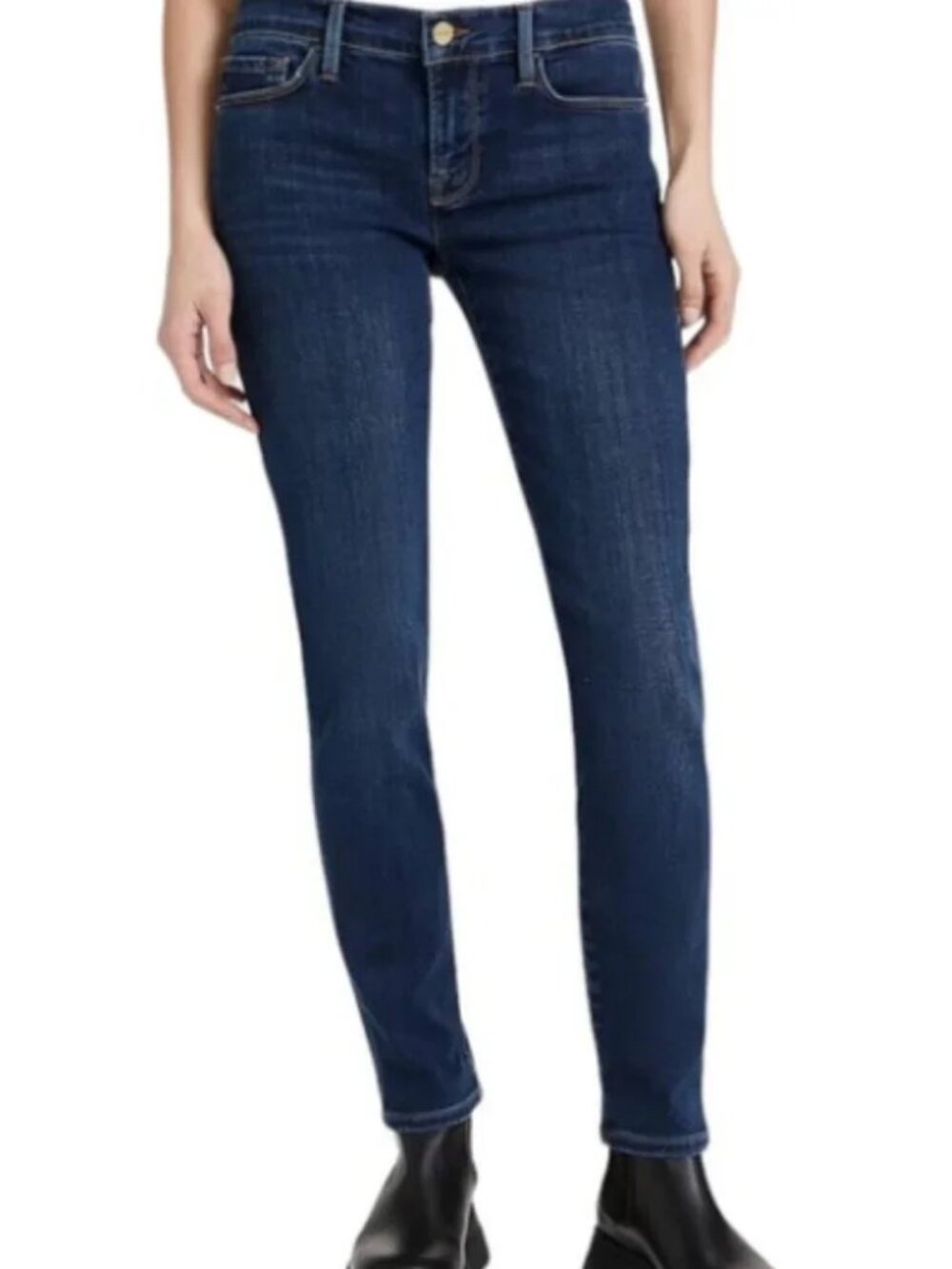 Womens Frame Dublin Blue (Item- 76) Dark Wash Le Garcon Jeans 29